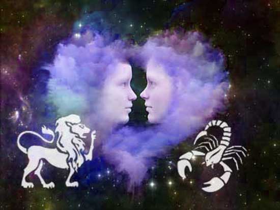 loewe-skorpion Löwe mit Partner Skorpion