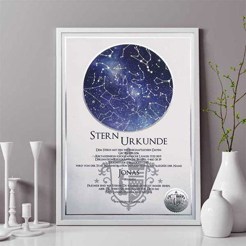 sternurkunde Sternurkunde über die Sterntaufe